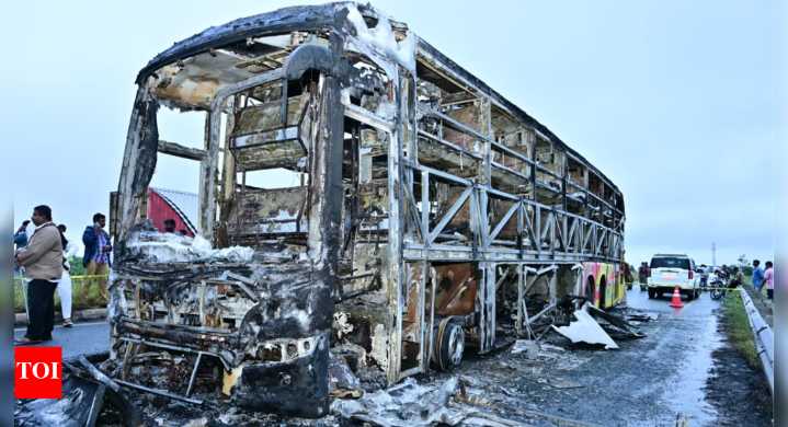Andhra Pradesh bus inferno: Vehicle had 16 challans for traffic violations; Rs 23,000 in unpaid fines