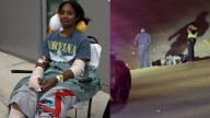 "I almost died again." | San Antonio woman on motorcycle nearly run over after hit-and-run crash on highway; driver at large
