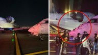 Choque de dos aeronaves en aeropuerto deja momentos de pánico: "todos salieron disparados"
