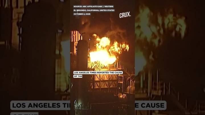 Watch: Fire Burns Chevron's El Segundo Refinery