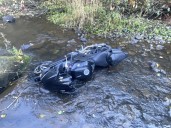 Sandpoint motorcyclist crashes into a creek on Highway 11 near Pierce