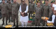 Defence Minister performs Shatra Pooja at Bhuj Military Base in Kachchh, inspects L