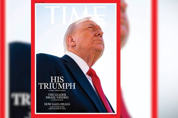 Trump critica su foto de la portada en Times por el acuerdo en Gaza: “Hicieron desaparecer mi pelo”