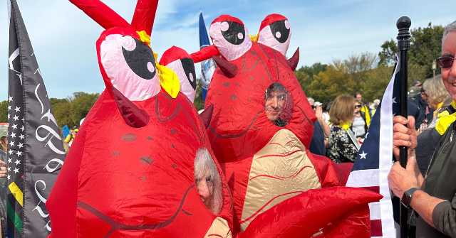 Leftists Spotted Wearing Frog, Dinosaur Costumes at 'No Kings' Protests