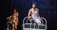 A boy and a tiger share a lifeboat in 'Life of Pi' at the Fox