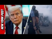 Trump Promises 'Very Severe' Consequences for Attacking Federal Agents