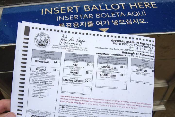 New Jersey county ordered to fix 'unlawful ballot design' that favored Democrats