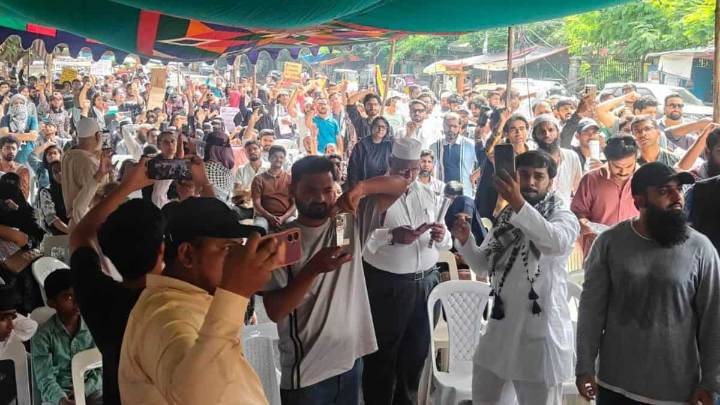 Hundreds gather for Pro-Palestine protests in Hyderabad
