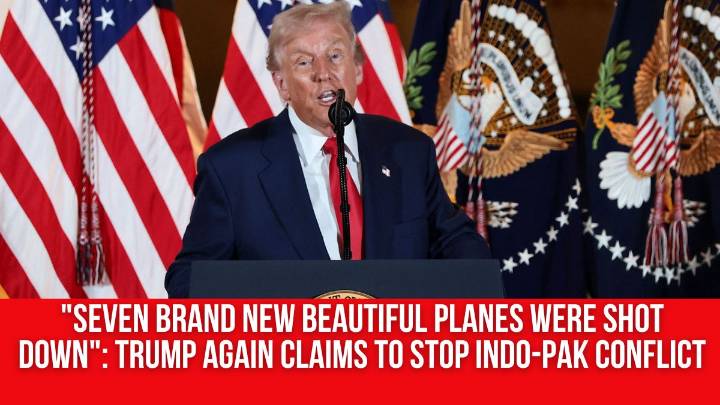 “Seven brand new beautiful planes were shot down”: Trump again claims to stop Indo