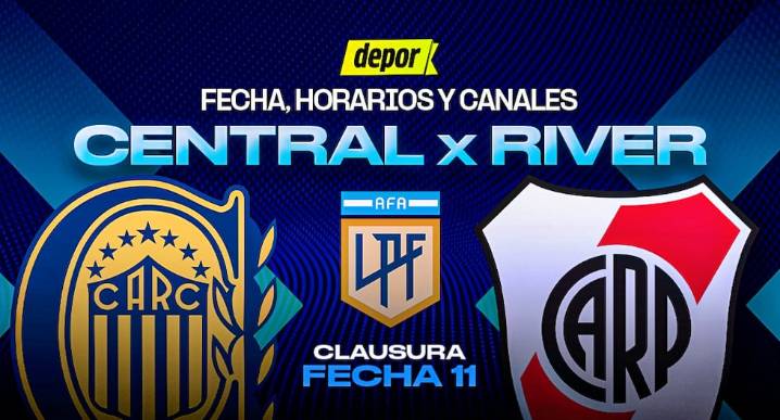 River vs. Rosario Central: fecha, horarios y canales de TV por Liga Profesional Argentina
