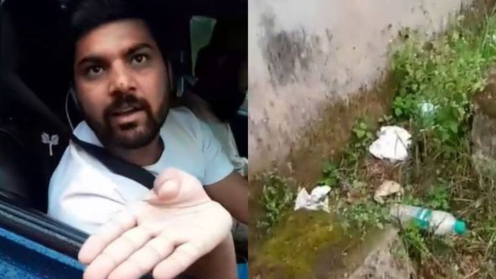 Bihar tourists litter in Darjeeling, local man makes them clean it up