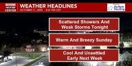 A warm and windy start to the new week ahead of cool and unsettled weather Monday and Tuesday