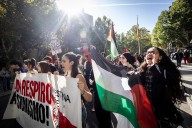 Cientos de personas se manifiestan por Palestina