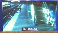 Shocking video shows woman fall onto tracks along SEPTA's Market-Frankford Line as bystander comes to the rescue