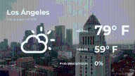 Los Ángeles: el tiempo para hoy miércoles 1 de octubre