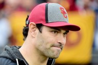 USC’s Lincoln Riley says ‘prayers are with everybody involved’ in Mark Sanchez incident