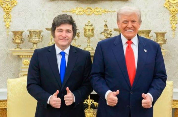 Milei agradeció a Trump por ofrecer apoyo financiero a Argentina