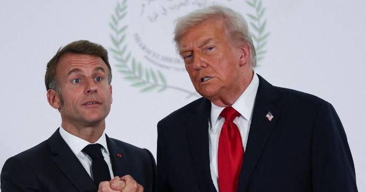 Donald Trump's sinister 'five-word threat' to Emmanuel Macron during handshake exposed