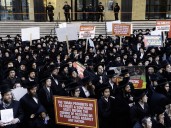 Hasidic Jews in Montreal protest Israel’s military draft changes