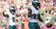 Jalen Hurts jump-starts the Eagles by passing for 326 yards and 3 TDs in a 28