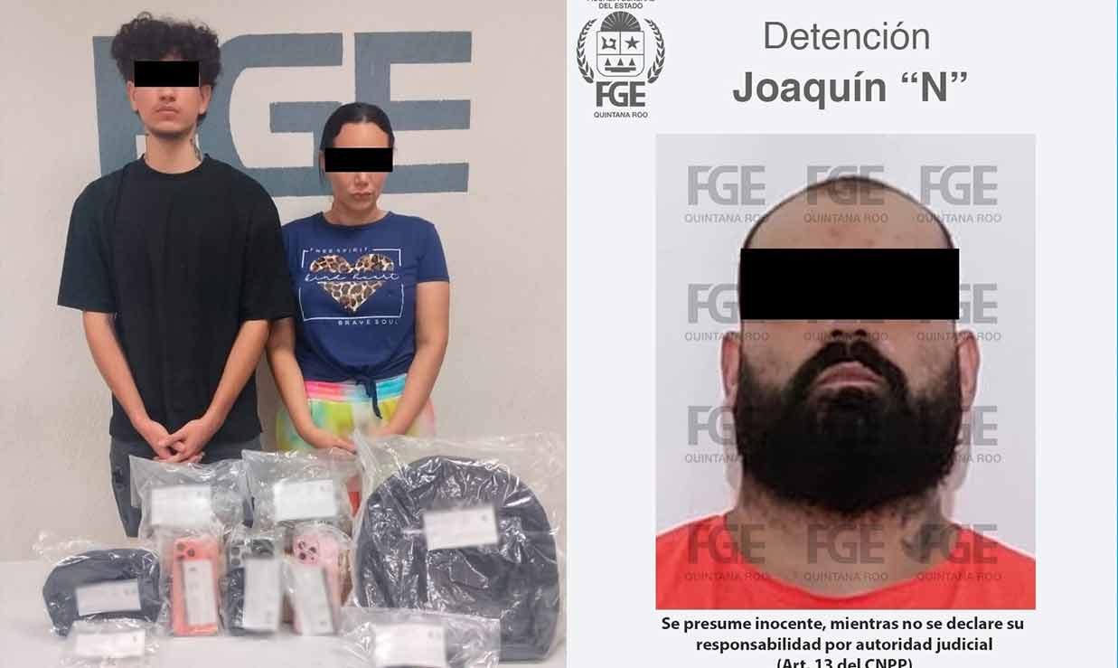 Caen tres presuntos narcomenudistas en Playa del Carmen, dos serian extranjeros