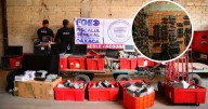 Bodega con fachada de baños públicos escondía más de 200 estéreos robados y narcomenudeo