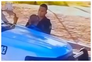 Policía de Mexicali es captado en video dando un puñetazo en la cara a un adulto mayor; ya fue suspendido