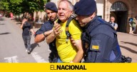 Un socio de la ANC, imputado por pegar a un mosso en la protesta contra el rey en Montserrat: "No hice nada"