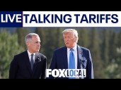 Trump talks tariffs alongside Canadian Prime Minister