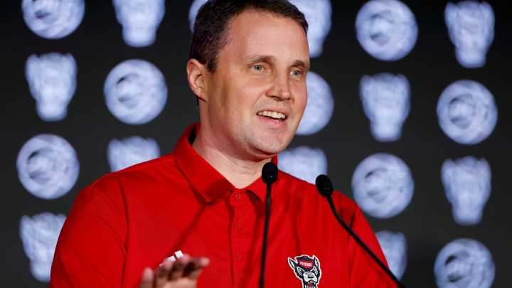 NC State basketball video interviews at ACC Tipoff in Charlotte