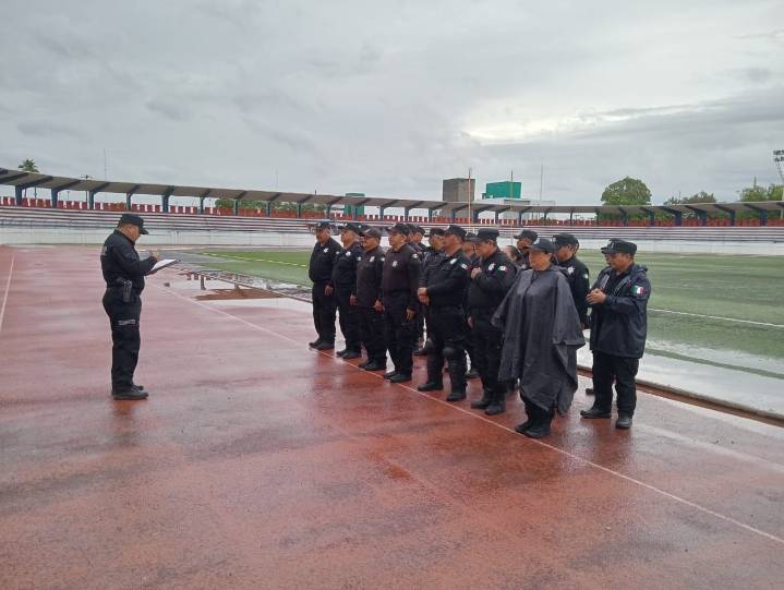 Policía Auxiliar brindó seguridad en partido Correcaminos Vs. Ciervos FC