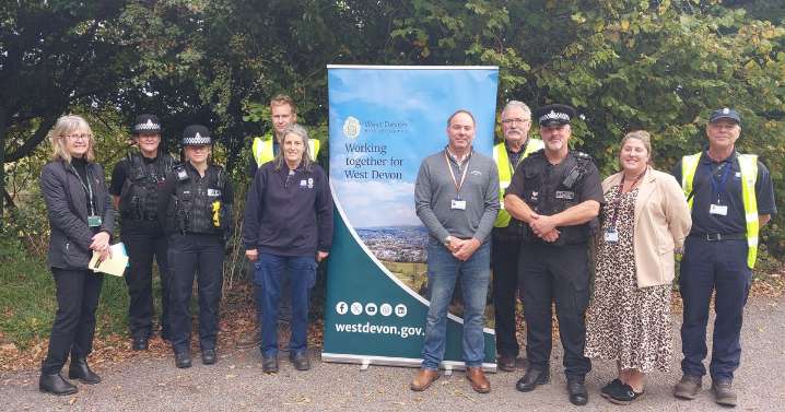 Dumped rubbish on Devon roadside is turning heads but it's not what it seems