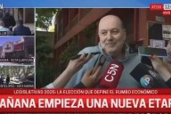 Sturzenegger fue a votar y lo increparon mientras hablaba con la prensa: "¡Ladrón!"