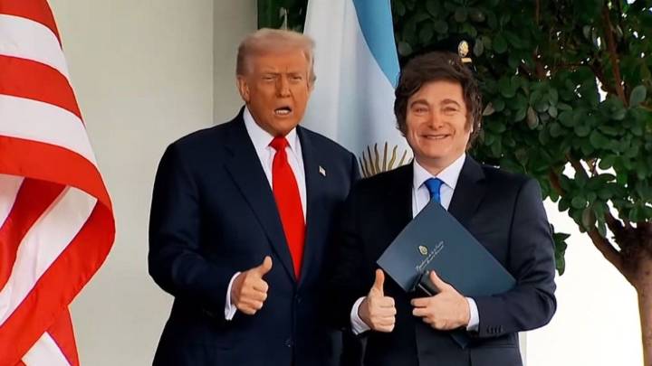 Javier Milei está reunido con Donald Trump en la Casa Blanca