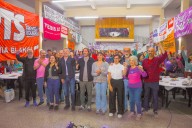Acto del FITU en Bahía Blanca con los candidatos Nicolás Del Caño y Romina Del Plá