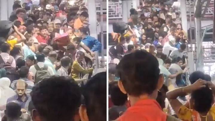Bardhaman Railway Station Stampede: 8 Injured As Woman Falls On Footoverbridge Amid Massive Rush; Shocking Visuals Surface