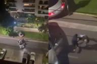 Violenta encerrona en Las Condes: víctima fue golpeada y arrastrada por una banda de delincuentes armados