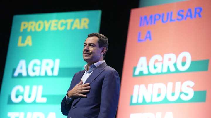 Moreno exige políticas hídricas eficientes y reivindica el poder del campo andaluz como despensa de Europa