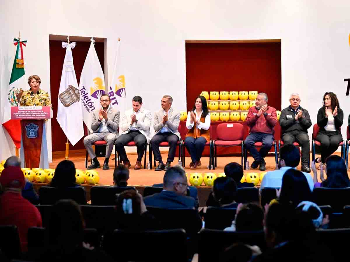 Edomex dona 25 millones al Teletón para apoyar a niños con discapacidad y autismo