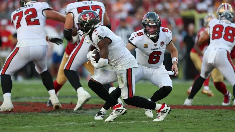 Buccaneers' Baker Mayfield full of praise for 'tough' Rachaad White after 49ers win