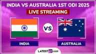 Cricket India vs Australia Free Live Streaming Online, 1st ODI 2025: How To Watch IND vs AUS Cricket Match Live Telecast on TV?