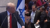 Video: tensión, gritos y expulsión de dos parlamentarios israelíes durante el discurso de Donald Trump