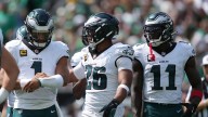 Saquon Barkley, Jalen Hurts downplay meeting with A.J. Brown