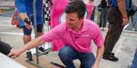 NASCAR driver teams up with breast cancer survivors ahead of playoff race at Charlotte
