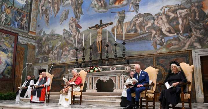El papa León XIV y el rey Carlos III protagonizan un rezo histórico por la unidad cristiana