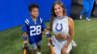 Colts cheerleader uses sign language so child could hear at game in viral video