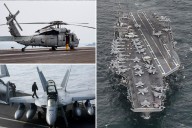 Navy fighter jet, helicopter based off USS Nimitz aircraft carrier crash into South China Sea within 30 minutes