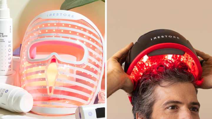Up to 38% off iRestore LED face masks and hair growth helmets