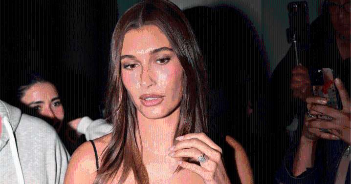 Hailey Bieber Shines in Elegant Black Dress for Bestie Kylie Jenner