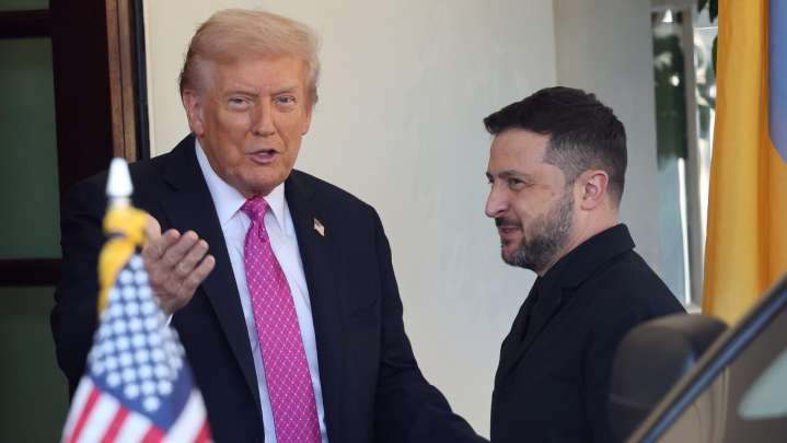 President Trump welcomes Ukrainian President Zelensky to the White House